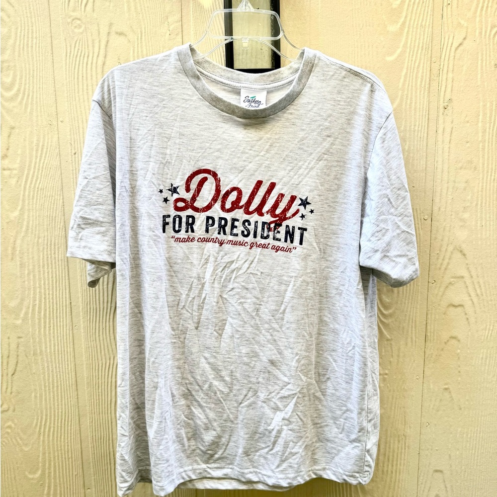 Dolly For President Gray T-Shirt